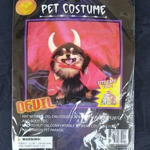 PET HALLOWEEN COSTUME LITTLE DEVIL DOG CAT NEW